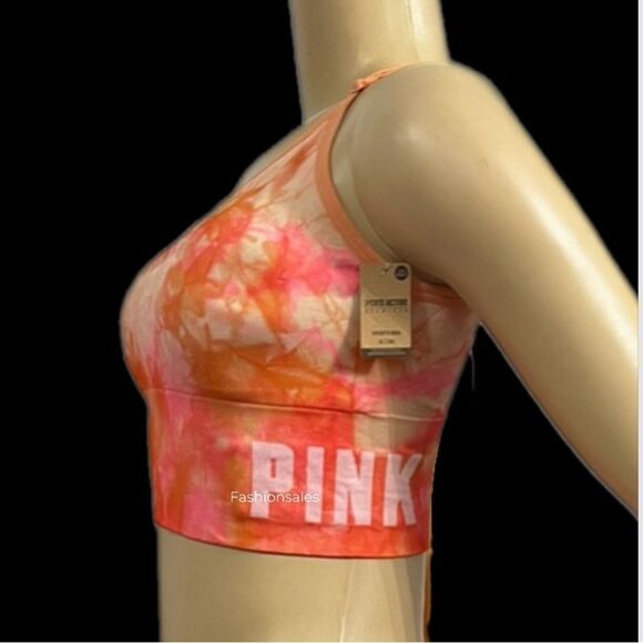 Victorias Secret PINK Active Seamless Sports Bra Lightly Padded longline - Picture 7 of 14